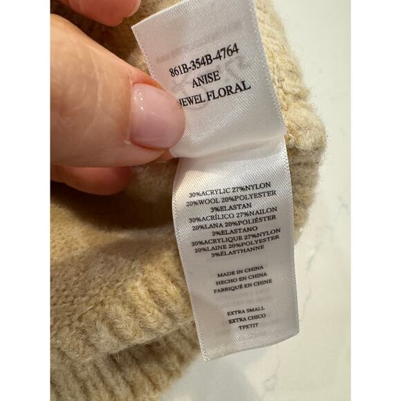 Rails Anise Floral Intarsia Sweater Size XS - Picture 5 of 7